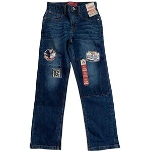 Arizona Flex Kids Size 10 Adjustable Waist Straight Leg Stretch Jeans NWT